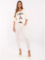 Spodnie DHJ SP model 20849242 jasny beżowy - FPrice