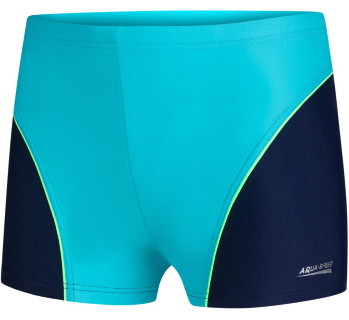 AQUA SPEED Plavecké šortky Leo Blue/Navy Blue Pattern 24