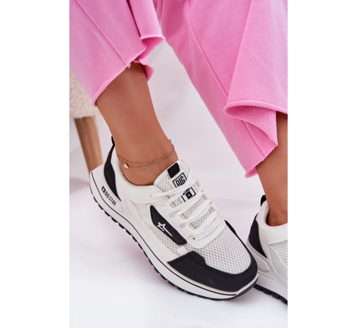 Dámské boty na platformě Big Star HI-POLY SYSTEM – bílo-černé