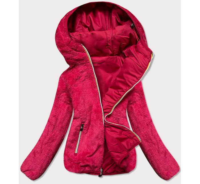 Krátká červená dámská bunda 2 v 1 model 15834286 - Z-DESIGN