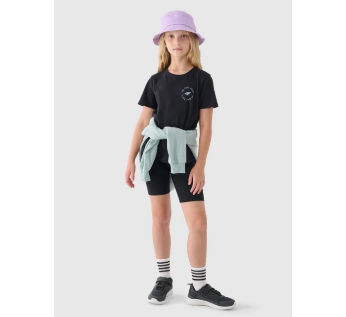 Dívčí tričko s potiskem 4F Junior 4FJRAW24TTSHF2276-20S Dívčí tričko s potiskem 4F Junior 4FJRAW24TTSHF2276-20S