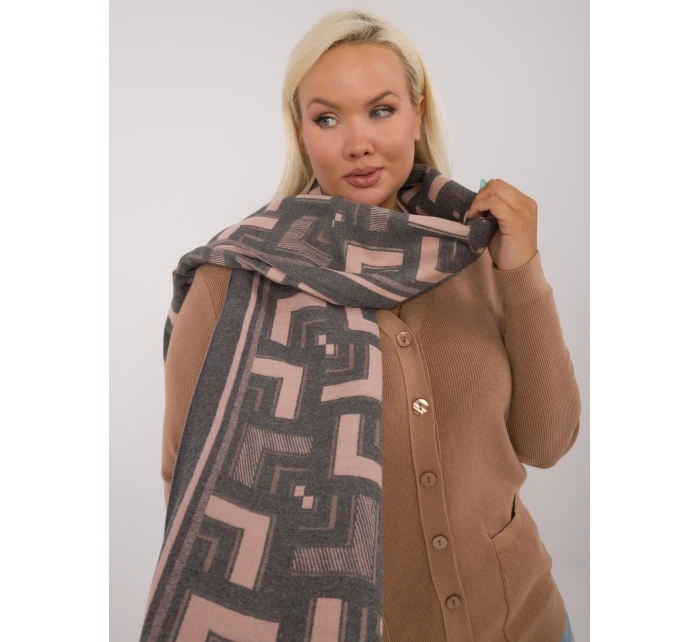 Szalik AT SZ model 20473672 szaro różowy - FPrice