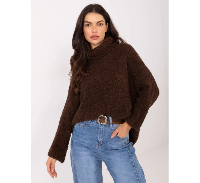 Jumper CH SW 72993.25 tmavě hnědý Jumper CH SW 72993.25 tmavě hnědý