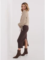 RV SD sukně A1067.84 tmavě hnědá