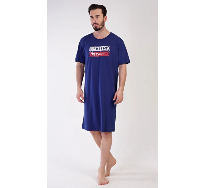 Pánská noční košile s krátkým rukávem Fresh model 21292095 - Vienetta MAN
