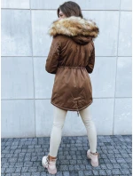 Dámská zimní bunda parka hnědá Dstreet model 21971014 - FashionStreet