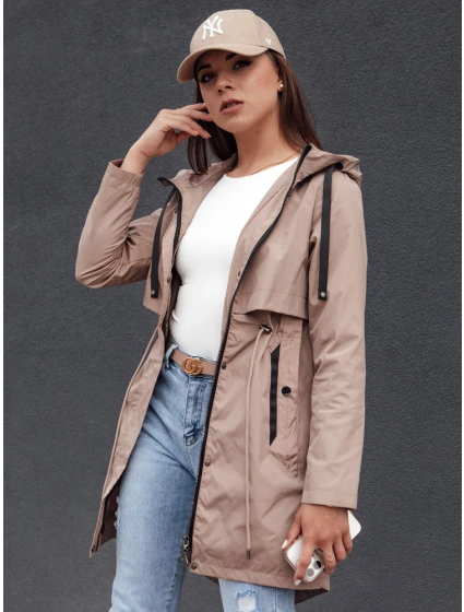 Dámská přechodná bunda parka béžová Dstreet model 21979007 - FashionStreet