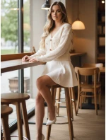 Dámský svetr KNITVIA ecru FashionStreet MY2422