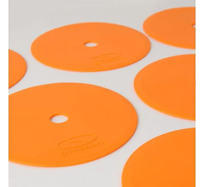 Ploché značky kulaté 15 cm  oranžové sport model 21406069 - SMJ