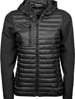 Tee Jays TJ 9629 Dámská bunda s kapucí Crossover 18.9629 black/black