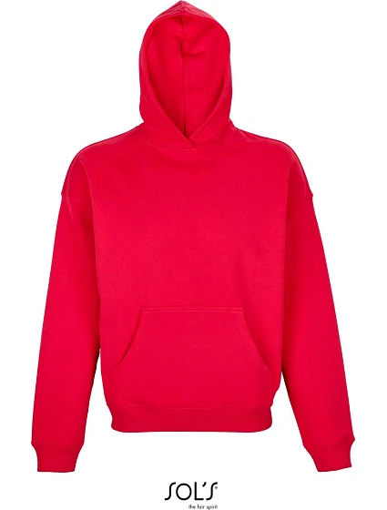 SOL'S Connor Unisex mikina s kapucí 25.3813 bright red