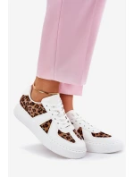 Dámské tenisky s leopardím vzorem na platformě bílé Nativira Dámské tenisky s leopardím vzorem na platformě bílé Nativira