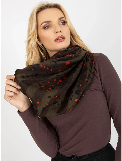 Tunelová šála AT KM model 17714715 khaki - FPrice
