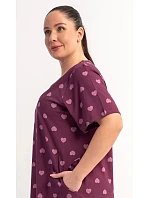 Dámské domácí šaty s krátkým rukávem model 22405680 - Vienetta Dámské domácí šaty s krátkým rukávem model 22405680 - Vienetta