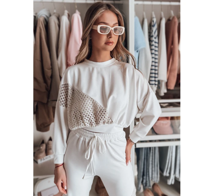 Dámská mikina oversize butterscotch ELEGRA ecru FashionStreet RY2795 Dámská mikina oversize butterscotch ELEGRA ecru FashionStreet RY2795