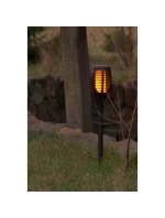 SOLÁRNÍ SVÍTILNA TANČÍCÍ PLAMENY 12X12X78CM 36 LED XXXL SOLÁRNÍ SVÍTILNA TANČÍCÍ PLAMENY 12X12X78CM 36 LED XXXL