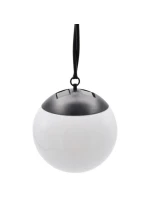 SOLÁRNÍ LAMPA PLASTOVÁ KOULE ZÁVĚSNÁ 20CM