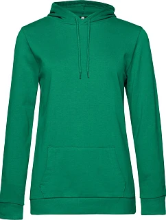 B&C #Hoodie /women Dámská mikina s kapucí 01.W04W kelly green