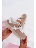 Nízké Dámské Sportovní Boty Béžové model 21685644 - Boto Nízké Dámské Sportovní Boty Béžové model 21685644 - Boto