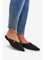 Dámské pantofle s špičatými nosy Big Star RR274210 Černé Dámské pantofle s špičatými nosy Big Star RR274210 Černé