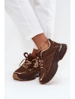 Dámské sportovní tenisky s šněrováním čokoládové model 21710174 - Boto Dámské sportovní tenisky s šněrováním čokoládové model 21710174 - Boto