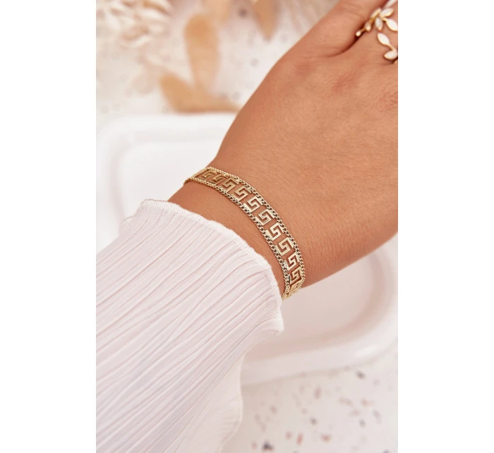 Dámský náramek ze chirurgické oceli zlatý Dámský náramek ze chirurgické oceli zlatý