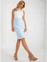 Sukně LK SD 506633.11 světle modrá Sukně LK SD 506633.11 světle modrá