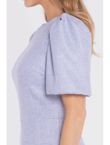 Mini šaty s rukávy světle modré model 22152214 - STYLOVE
