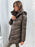 Dámský prošívaný zimní kabát BLOOM mocha Dstreet TY4061