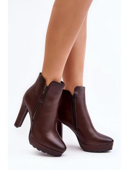 Boty na podpatku  model 189051 Step in style