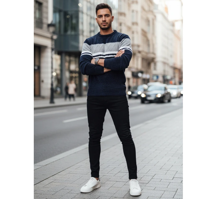 Pánský tmavě modrý svetr Dstreet WX2244z