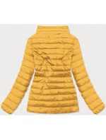 Lehká žlutá dámská prošívaná bunda (20311-333)
