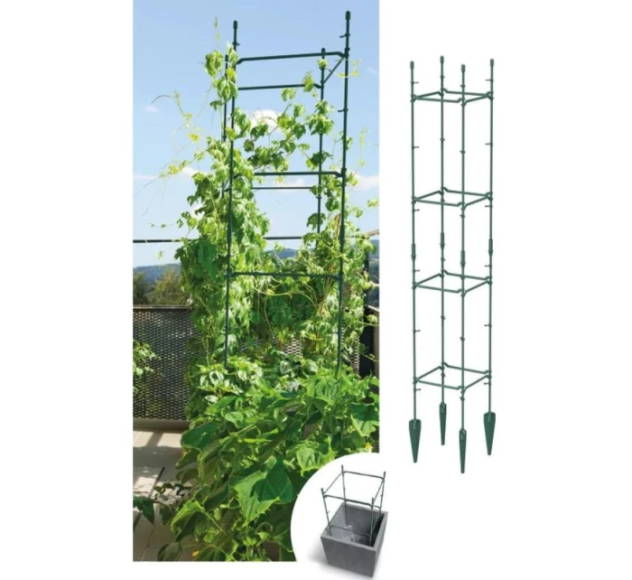 PODPĚRY PRO ROSTLINY PODPĚRY PRO KVĚTINY 29x29x120 CM FOREST GREEN dětské