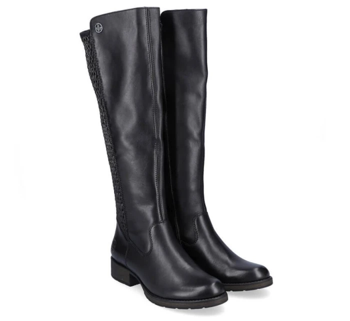 Kožené boty Rieker W Z9591-00 černá