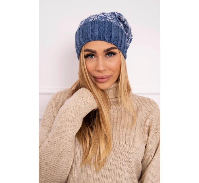 Milano fleecová čepice K203 denim model 18749927 - K-Fashion Milano fleecová čepice K203 denim model 18749927 - K-Fashion