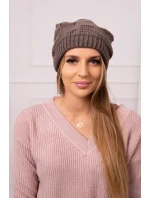Dámská čepice Nastia K373 mocca Dámská čepice Nastia K373 mocca