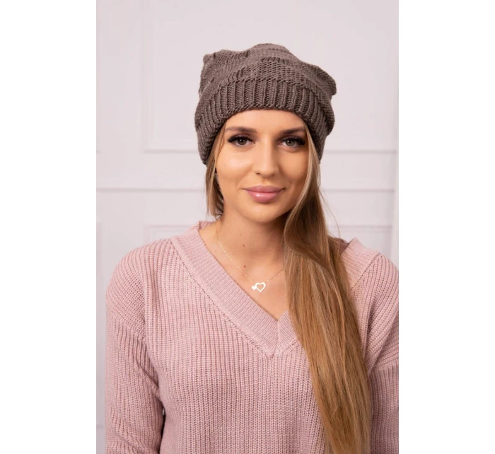 Dámská čepice Nastia K373 mocca Dámská čepice Nastia K373 mocca
