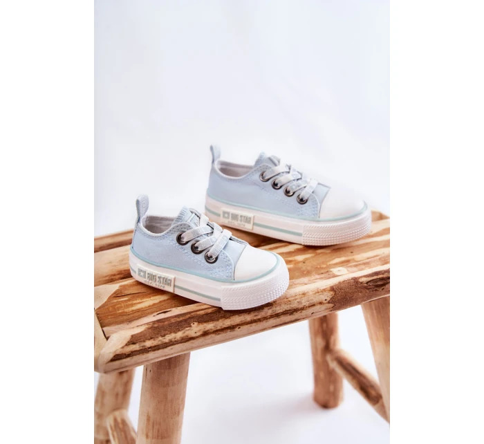 Dětské látkové tenisky BIG STAR model 21594703 Modrá - Big Star Shoes Dětské látkové tenisky BIG STAR model 21594703 Modrá - Big Star Shoes