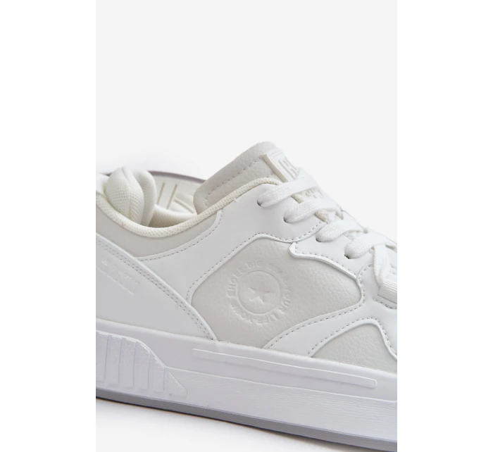 Pánské Tenisky Z Eko Kůže Big Star OO174003 Bílé Pánské Tenisky Z Eko Kůže Big Star OO174003 Bílé