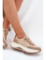 Dámské semišové tenisky na platformě Big Star RR274A345 HI-POLY SYSTEM Tmavě béžové Dámské semišové tenisky na platformě Big Star RR274A345 HI-POLY SYSTEM Tmavě béžové