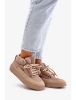 Zateplené Dámské Tenisky Big Star Béžové Zateplené Dámské Tenisky Big Star Béžové