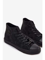 Pánské zateplené tenisky z ECO kůže Big Star HI-POLY SYSTEM – černé Pánské zateplené tenisky z ECO kůže Big Star HI-POLY SYSTEM – černé