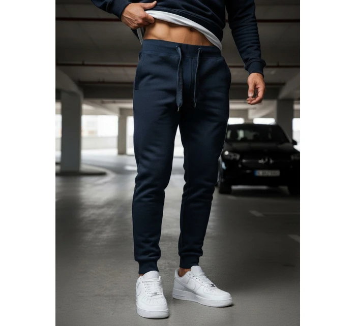 Pánské tmavě modré tepláky Dstreet UX2707 Pánské tmavě modré tepláky Dstreet UX2707