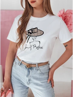 Dámské tričko s potiskem WOMANPOW bílé FashionStreet RY2804