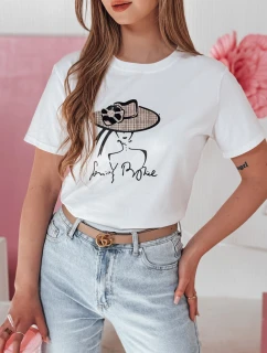 Dámské tričko s potiskem WOMANPOW bílé FashionStreet RY2804