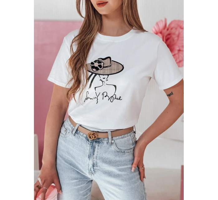 Dámské tričko s potiskem WOMANPOW bílé FashionStreet RY2804 Dámské tričko s potiskem WOMANPOW bílé FashionStreet RY2804