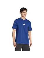 Pánské tričko Essentials Small Logo Single Jersey modré model 21417567 pánské - ADIDAS