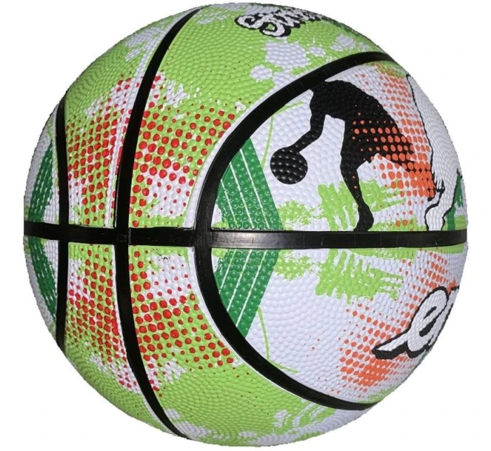 BASKETBAL ENERO SOLID R.7 ZELENÁ A BÍLÁ