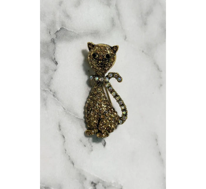 Brož Koč A-2-21-10 zlatá barva