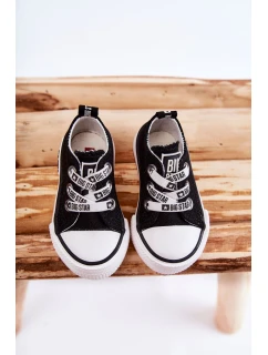 Dětské látkové tenisky BIG STAR model 21594792 Černý a bílý - Big Star Shoes